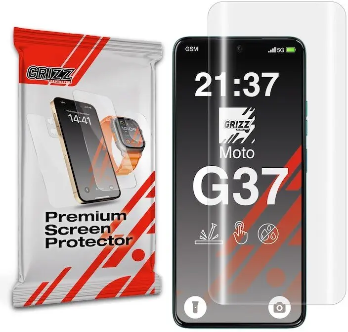 GrizzGlass Hydrofilm hidrogēla ekrāna aizsargplēve Motorola