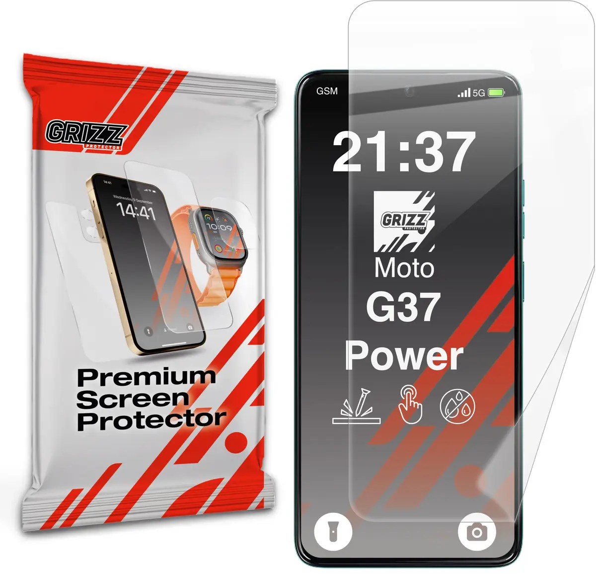 GrizzGlass CeramicFilm keramiskā ekrāna aizsargplēve Motorola