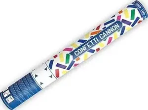 PartyDeco Confetti Cannon, 40 cm, Colorful Stripes