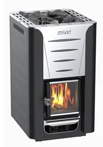Narvi Stove Pro 20 Black Wood-Burning Sauna Heater