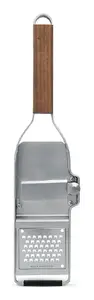 Microplane 43313 Grip Grater Stainless Steel and Walnut