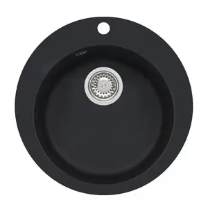Kitchen Sink with Siphon 9811091 Black
