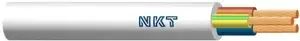 NKT H03VV-F OMY elektriskais kabelis 3x1,5mm2 300V balts 100m