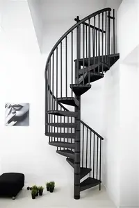 Rondo Antracit Modular Staircase 12 Steps, Height 269-300 cm