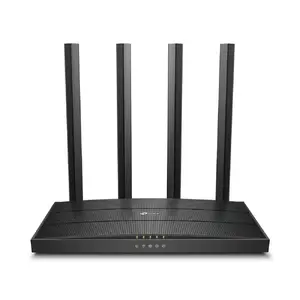 TP-Link Archer C6 Wireless Router, Dual-Band 2.4/5 GHz, Wi-Fi 5, Fast Ethernet, 5 Ports, White