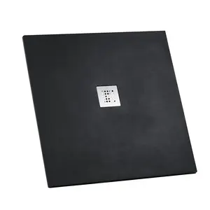 Strato Shower Tray 90x90 cm Black