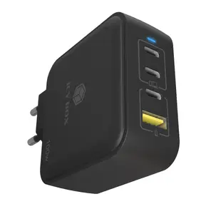 Универсальное зарядное устройство ICY BOX IB-PS1040-PD 100 Вт GaN с 3 портами USB-C и 1 портом USB-A