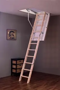 Bēniņu kāpnes LoftLadders Tradition Plus 120x60x280 cm