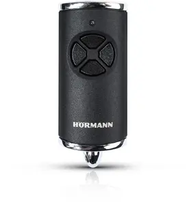 Hormann HSE 4 BiSecur Remote Control 868 MHz, Black Matte with Chrome Caps