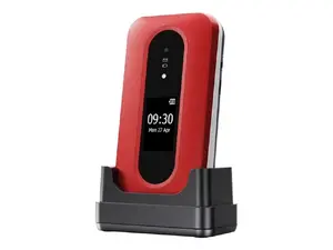 Doro Leva L30 4G, Gro?tastenklapphandy, rot-wei?