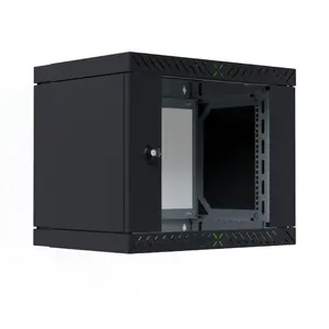 Настенный телекоммуникационный шкаф EFB Elektronik WGX-0906TS.G1 19 дюймов 9U, черный