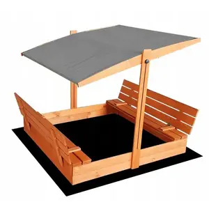 Impregnated Wooden Sandbox 140x140 cm