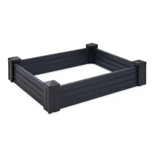 Raised Bed Plastic 80x120cm Dark Grey