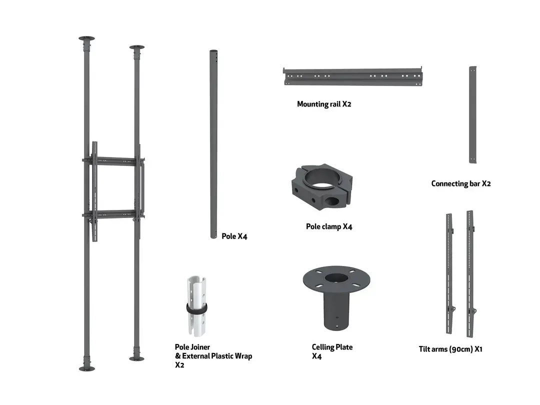 Multibrackets M Floor to Ceiling Mount Pro MBFC2P1UPHD Photo 6