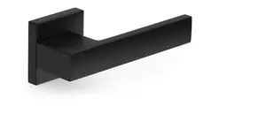 METAL-BUD Q Black TOTAL Q Indoor Door Handle, Black