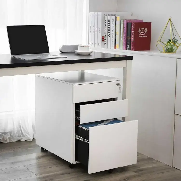 Офисная тумба Songmics OFC60WT с 3 ящиками Photo 4