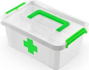 ORPLAST Antibacterial First Aid Box 4.5L with Handle and Insert 30x20 cm