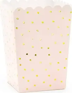 Popcorn Boxes Dots, Light Pink