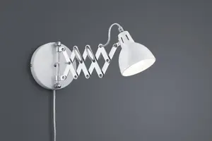 Настенный светильник TRIO Scissor, 15 см, E14, 28 Вт, серебристый