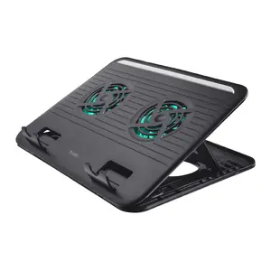 Trust Cyclone Notebook Cooling Stand with 2 Built-in Fans, Black