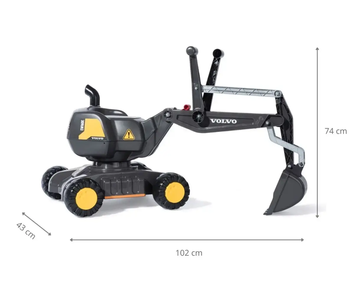 Milly Mally Rolly Toys Volvo Excavator Photo 7