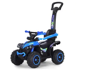 Bērnu velosipēds Milly Mally Wild Blue ar rokturi