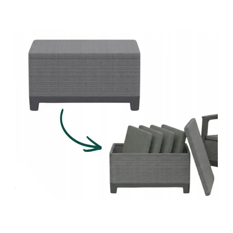 Keter Scandi Storage Table dārza galds Photo 3