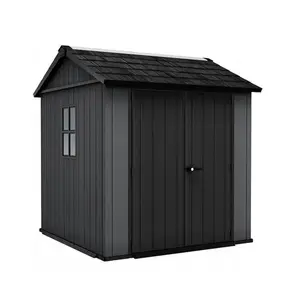 Садовый домик Keter Newton Plus 7x7.5, серый, полимерный материал и сталь
