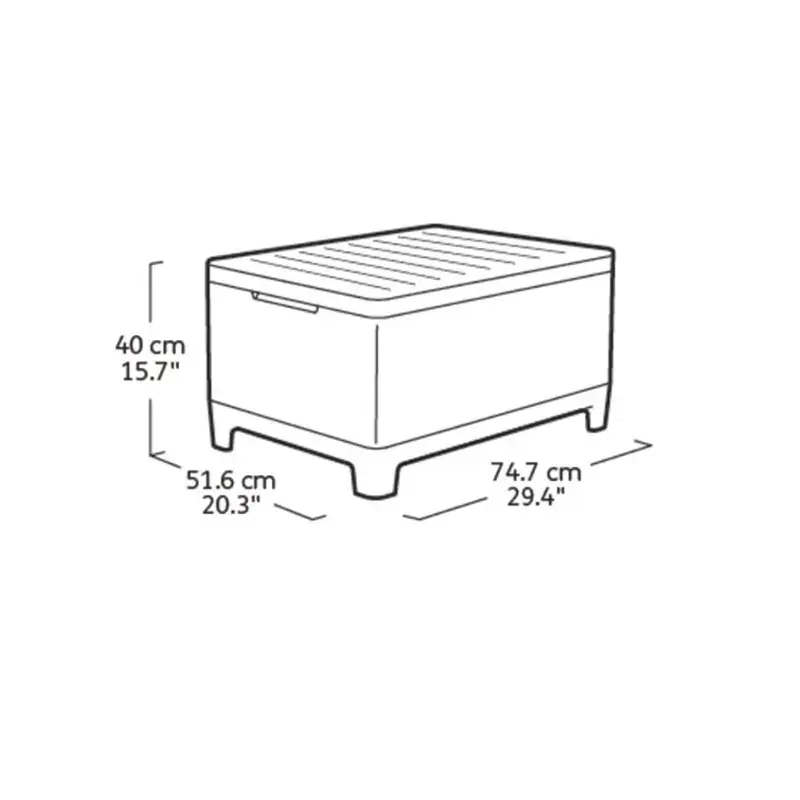 Садовый стол Keter Scandi Storage Table Photo 2