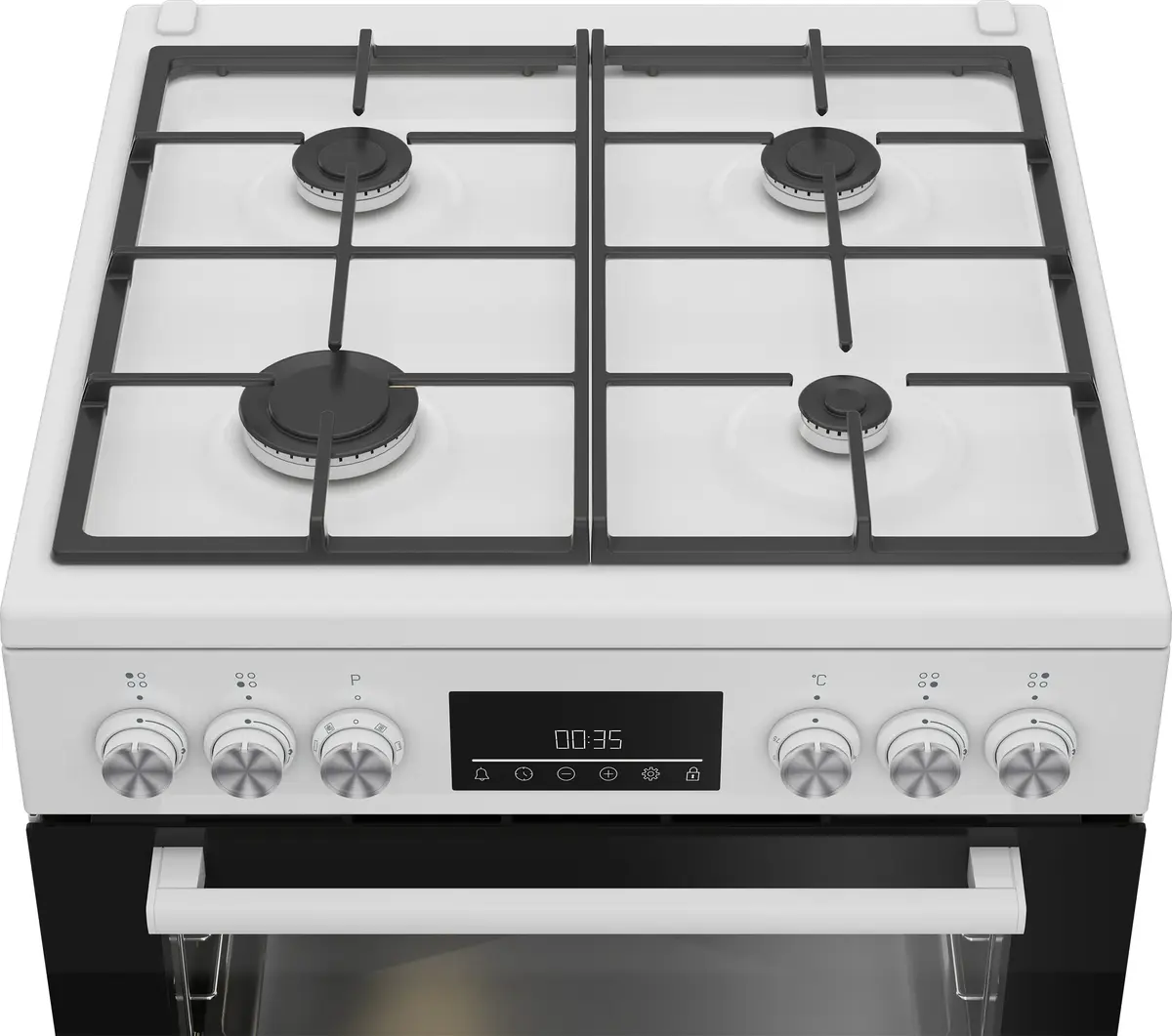 Кухонная плита Beko FBM62330GWDTN | Газовая панель и электродуховка Photo 4