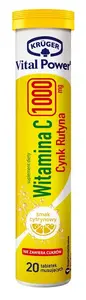 VITAL_POWER Vitamin C 1000 mg with Zinc and Rutin, 20 Tablets