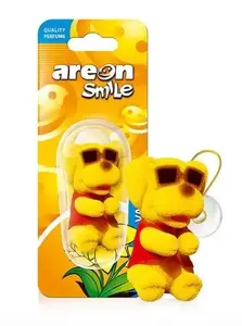 Areon Smile Toy Vanilla Air Freshener Yellow Dog