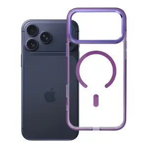 Riff Clear Hybrid Mag Cover back Frame case Apple iPhone 17 Pro Max Purple