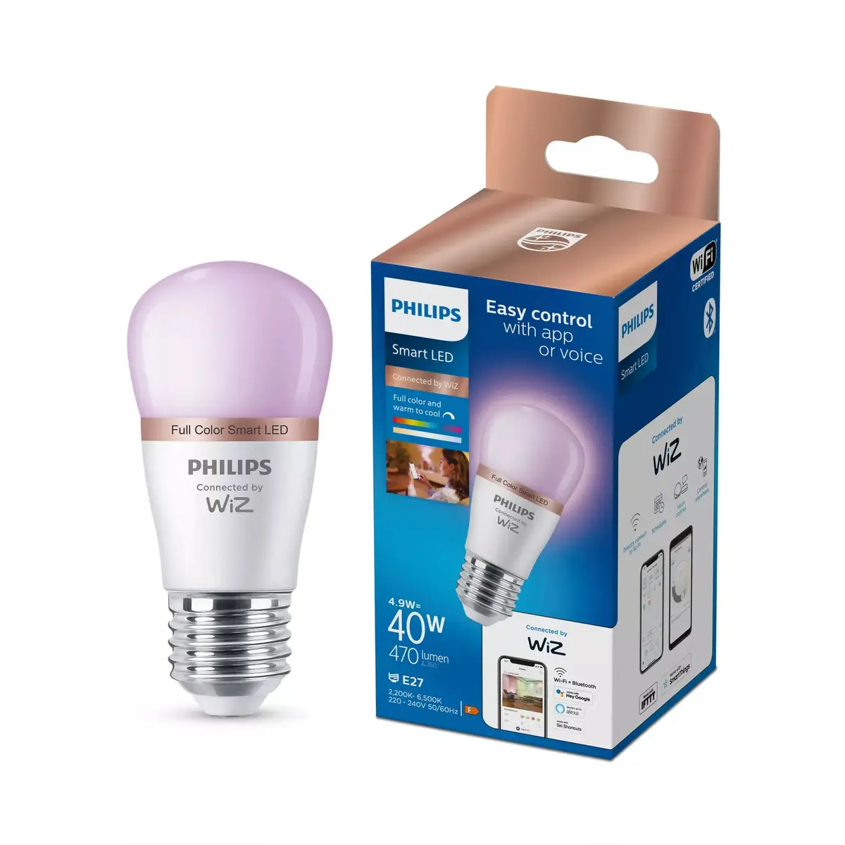 Умная лампа Philips Wiz P45 E27 LED Photo 2