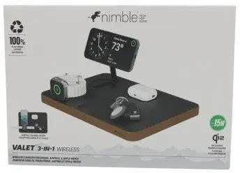 PowerNeed Nimble Valet 3-in-1 bezvadu lādētājs