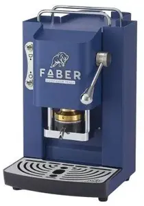 Faber Italia Faber Pro Deluxe Capsule Coffee Machine Navy Blue Chrome