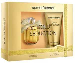 Womensecret Gold Seduction Perfume Set for Women, 2-Piece Eau de Parfum Collection