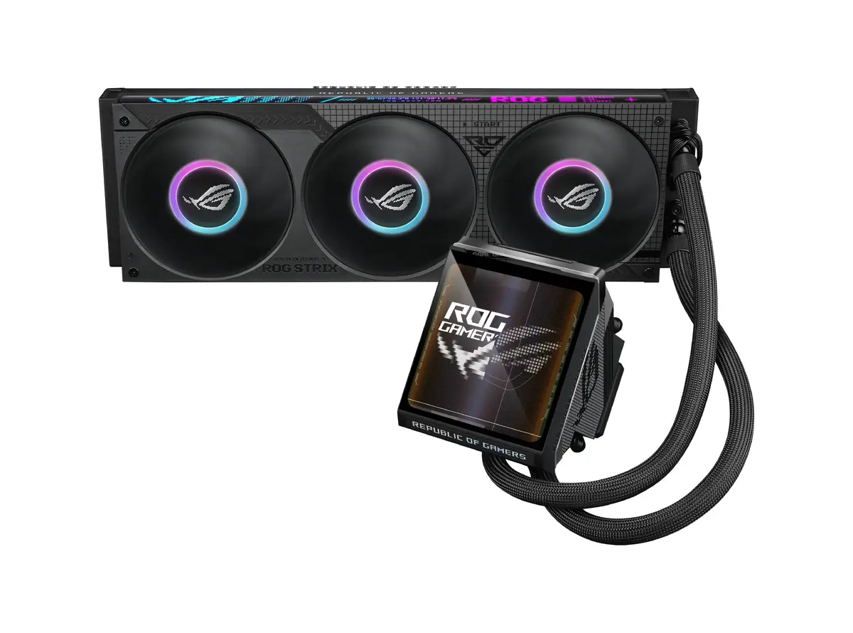 ASUS ROG Strix LC IV 360 ARGB LCD Liquid CPU Cooler Photo 4