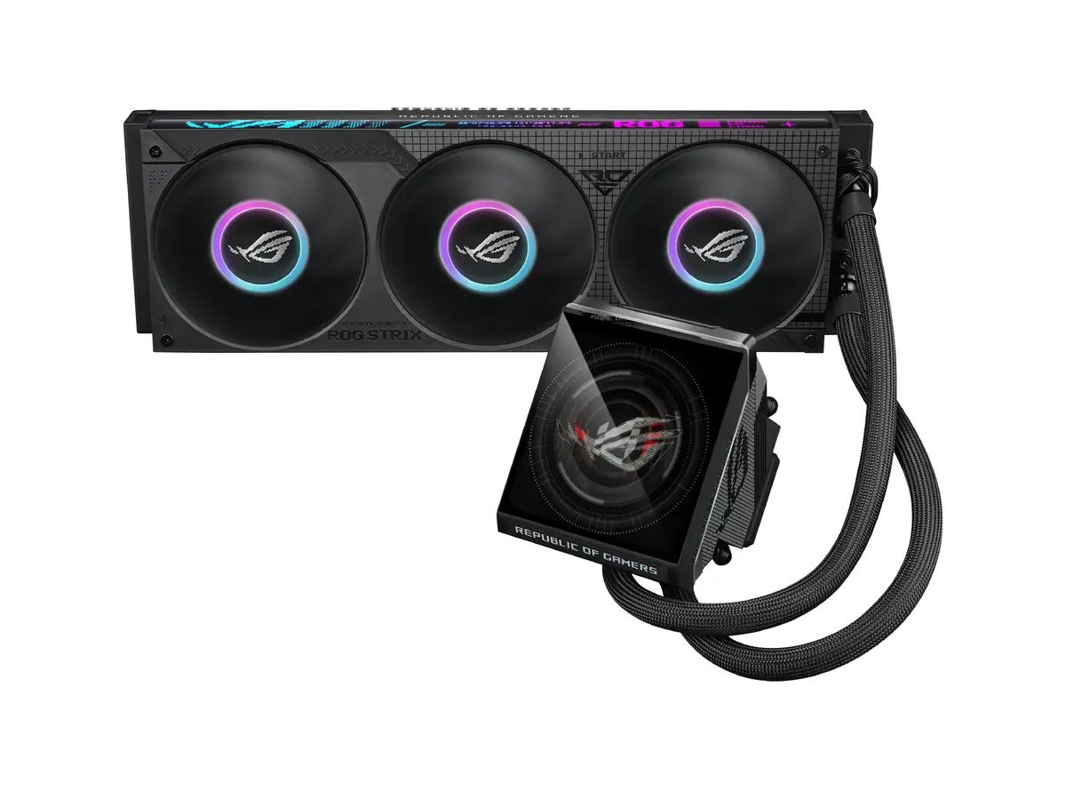 ASUS ROG Strix LC IV 360 ARGB LCD Liquid CPU Cooler Photo 5