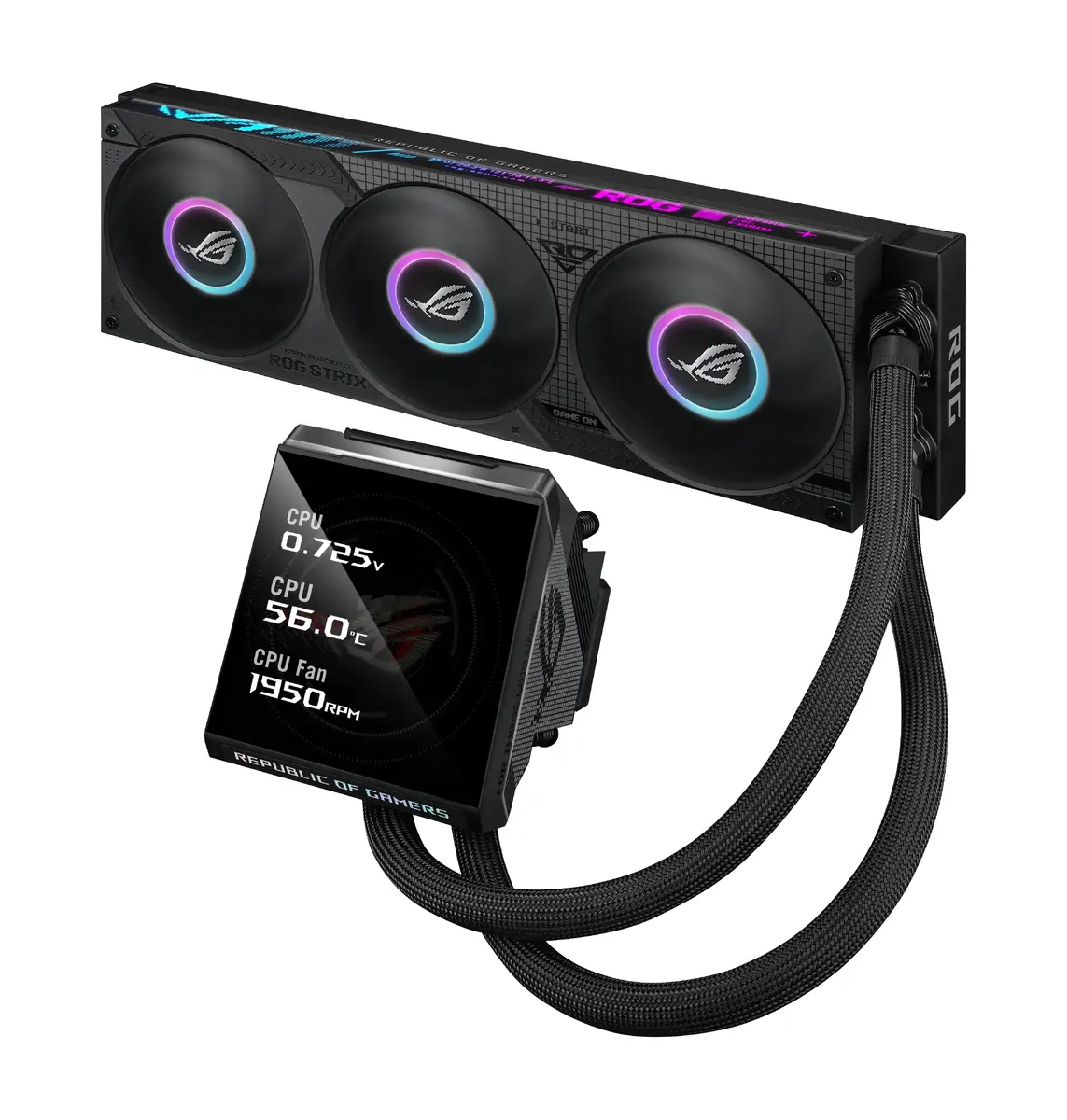 ASUS ROG Strix LC IV 360 ARGB LCD Liquid CPU Cooler Photo 6