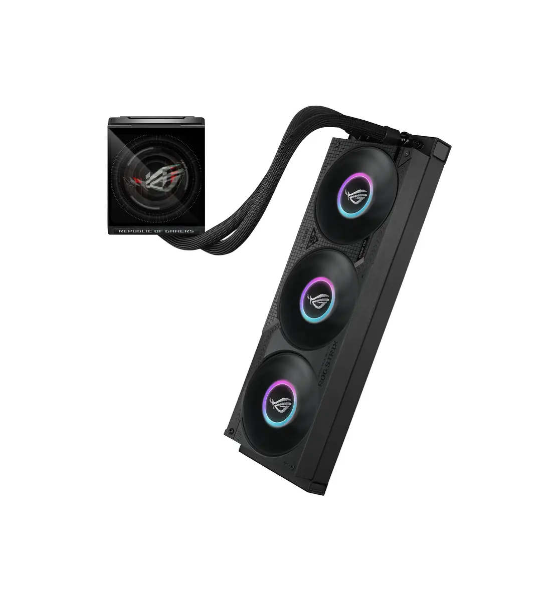 ASUS ROG Strix LC IV 360 ARGB LCD Liquid CPU Cooler Photo 7
