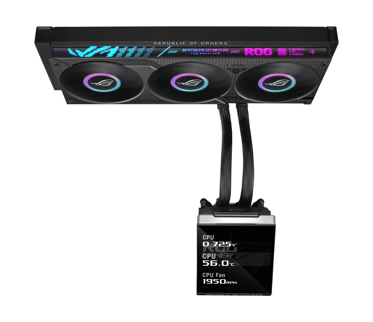 Asus ROG Strix SLC IV 360 ARGB LCD Liquid CPU Cooler Photo 2