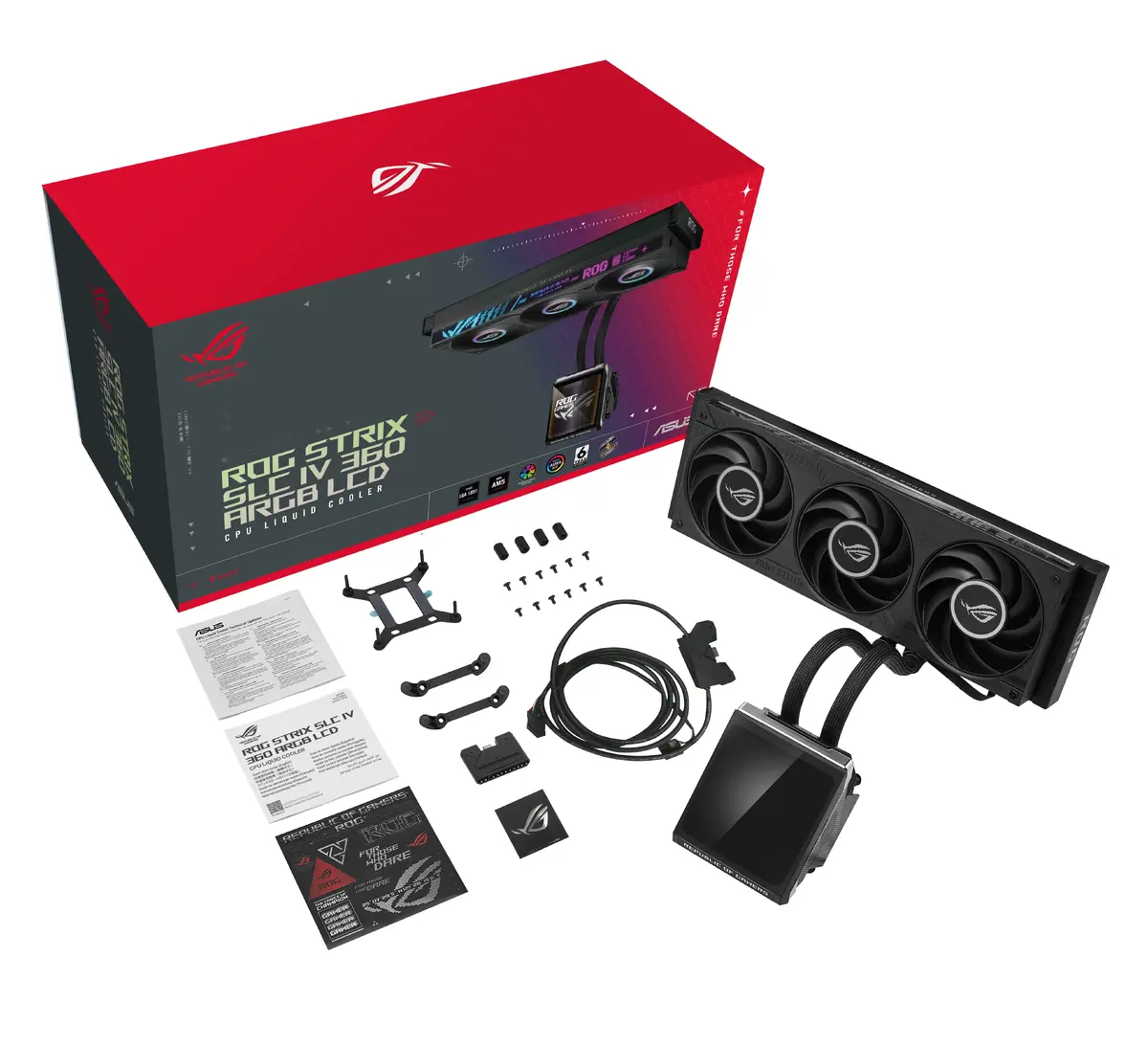 Asus ROG Strix SLC IV 360 ARGB LCD Liquid CPU Cooler Photo 17