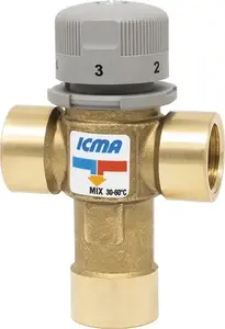 Sourcing Thermostatic Mixer 1" F/F, Temperature Range 30-65°C