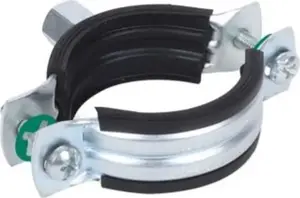 Walraven BIS 2S metāla cauruļu skava ar gumijas oderi M8/M10 4 collas 113-118 mm EPDM