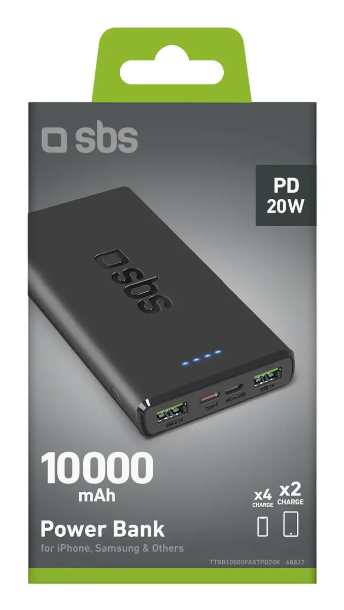 Внешний аккумулятор SBS Mobile TTBB10000FASTPD2 10000 мАч Photo 2