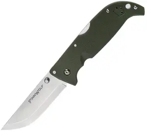 Saliekamais nazis Cold Steel Finn Wolf, AUS 8A tērauds, zaļš rokturis