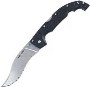 Cold Steel Voyager Vaquero XL Folding Knife, Serrated Edge