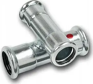 SANHA-THERM C-Stahl divplakņu krustveida veidgabals 18x15 mm