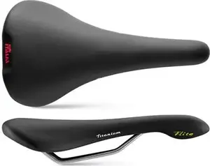 Selle Italia Flite 1990 L1 Bicycle Saddle with Titanium Rails and Leather Cover